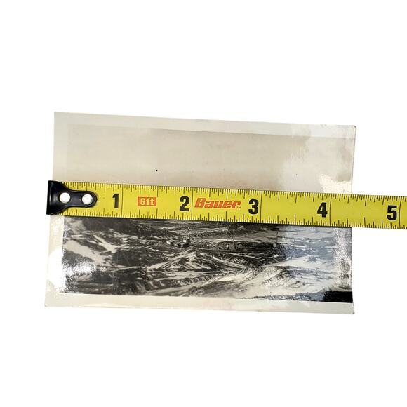 Vtg Fort Peck Slide Valley Original Monochrome Photo Found Snapshot 1940s - Picture 4 of 4